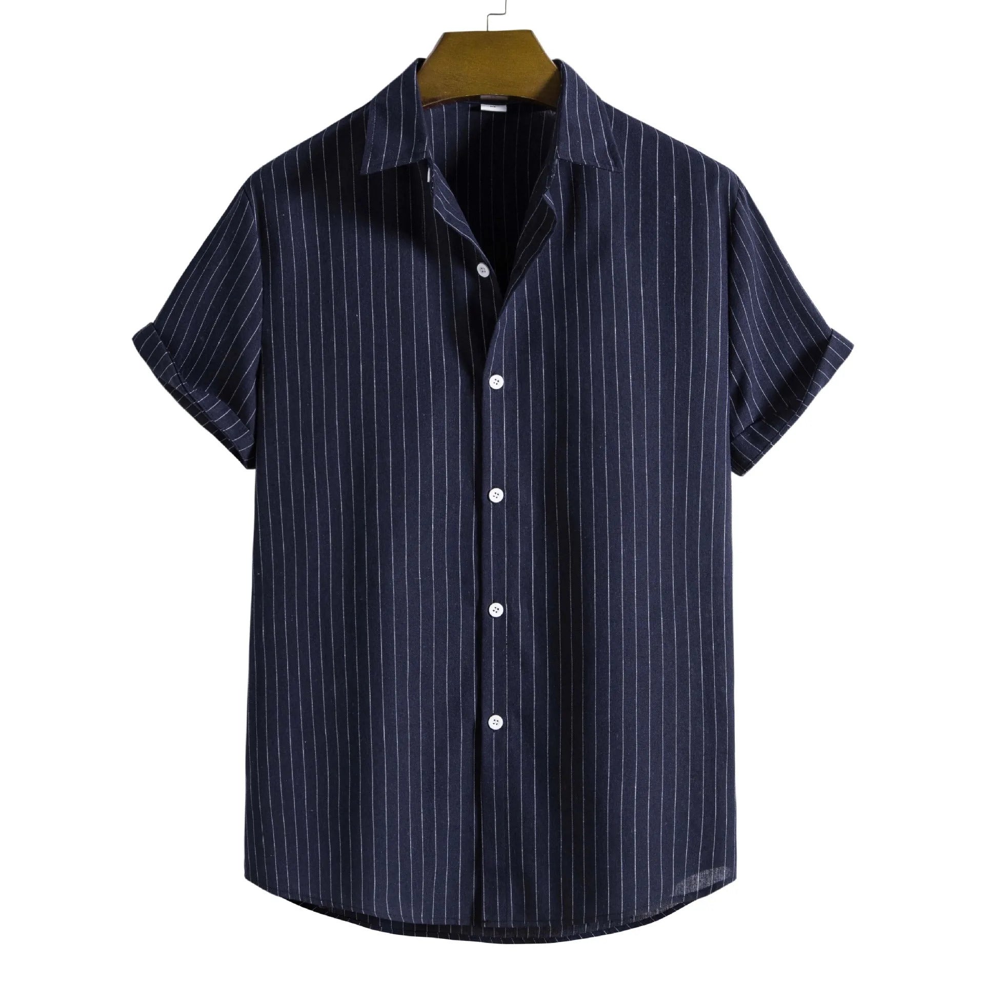 Men's Striped Short Sleeve Shirt