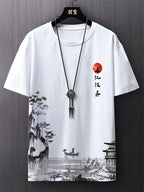 Simple Fashion Ancient Style T Shirts For Men
