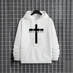 Jesus Cross Printed Hoodie