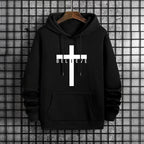 Jesus Cross Printed Hoodie