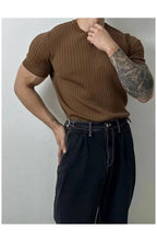 Men's Vertical Striped Cotton Shirt