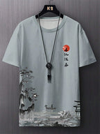 Simple Fashion Ancient Style T Shirts For Men