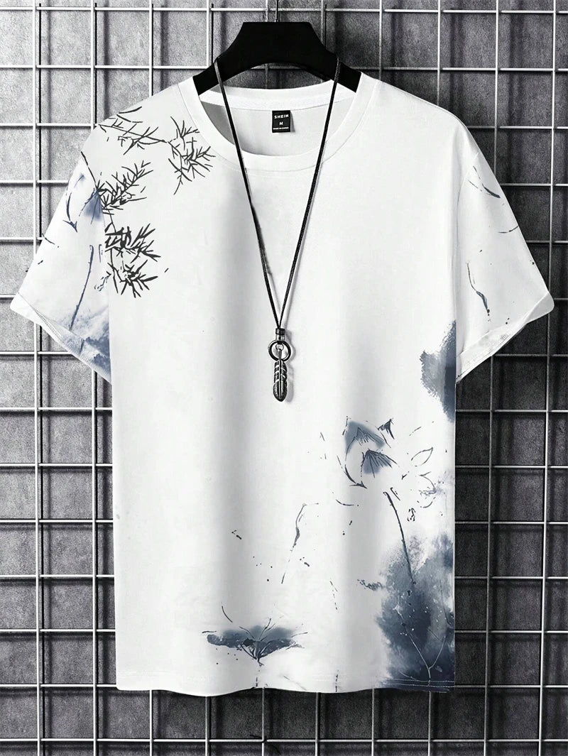 Simple Fashion Ancient Style T Shirts For Men