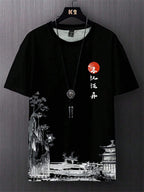 Simple Fashion Ancient Style T Shirts For Men