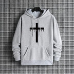 Jesus Cross Printed Hoodie