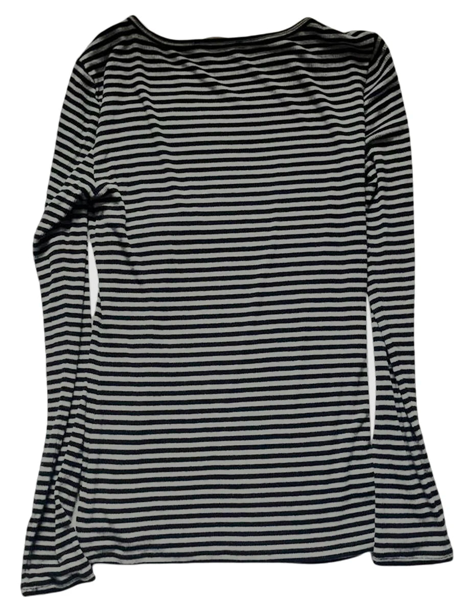 Striped Long Sleeve Y2k Vintage Shirt for Women