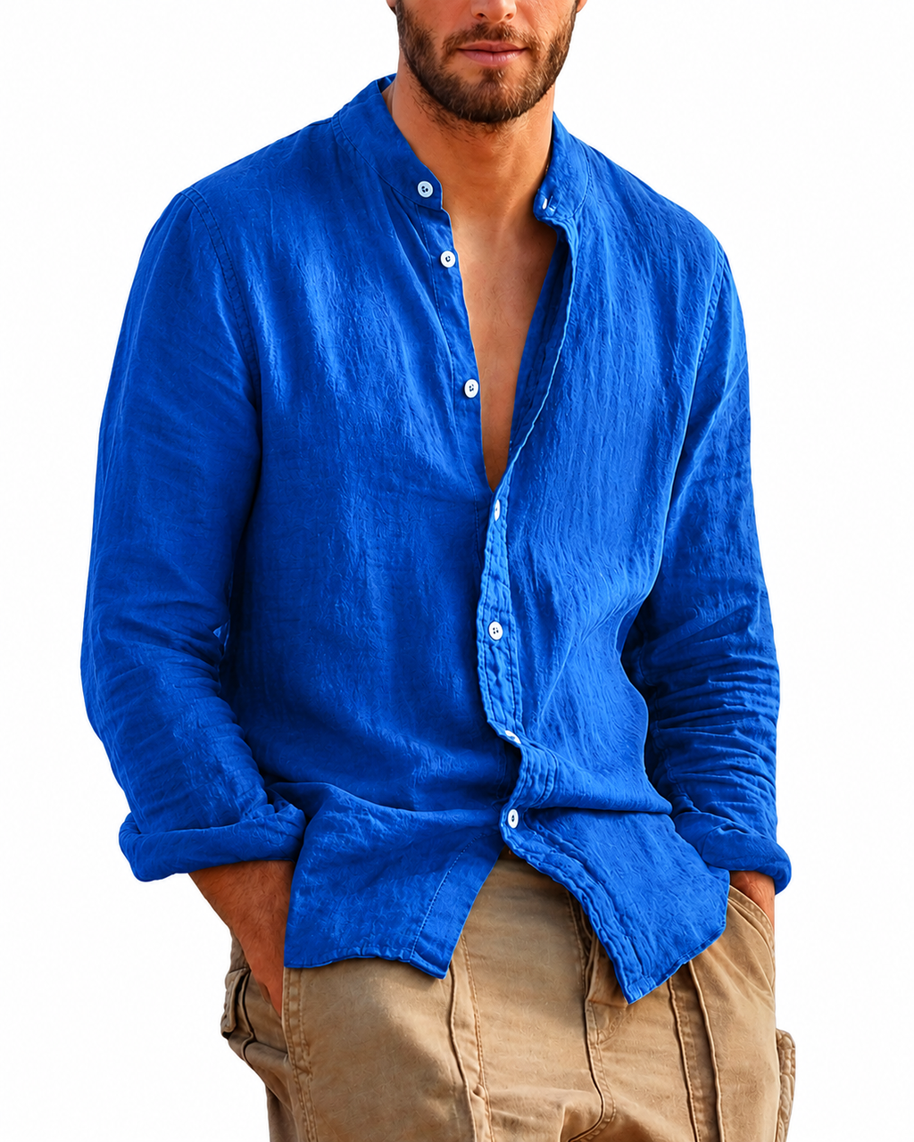 Men's Long Sleeve Hawaiian Shirt