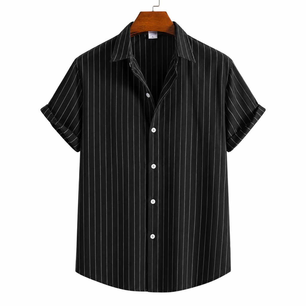 Men's Striped Short Sleeve Shirt