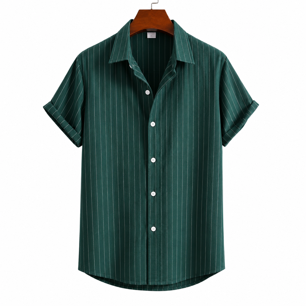 Men's Striped Short Sleeve Shirt